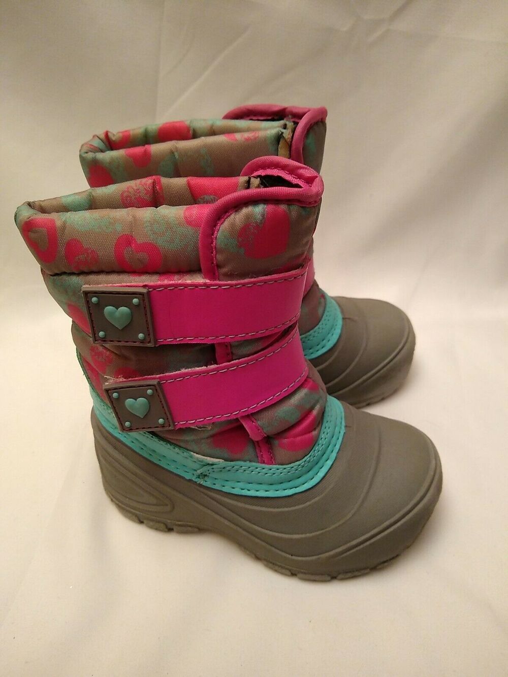 Wonder Nation Girls Gray Boots 6 Winter, Snow, Athleisure